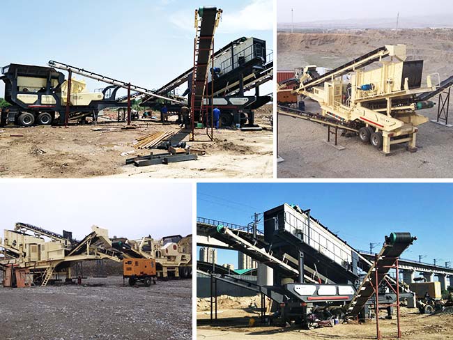 各種高科技建筑垃圾移動破碎機(jī)現(xiàn)場 各種高科技建筑垃圾移動破碎機(jī)現(xiàn)場