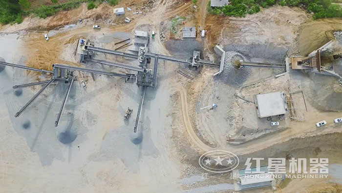 南陽桐柏砂石場鳥瞰圖 南陽桐柏砂石場鳥瞰圖