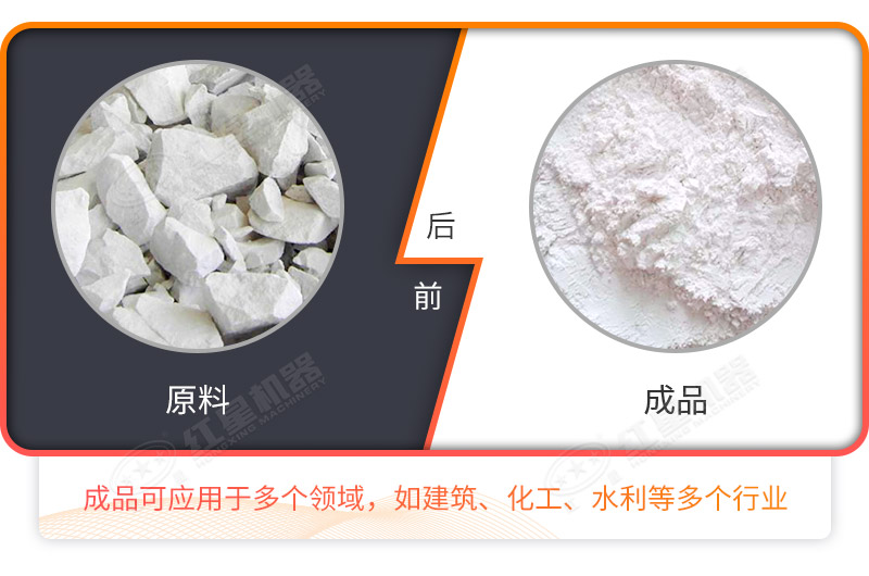 方解石物料磨粉對(duì)比 方解石物料磨粉對(duì)比