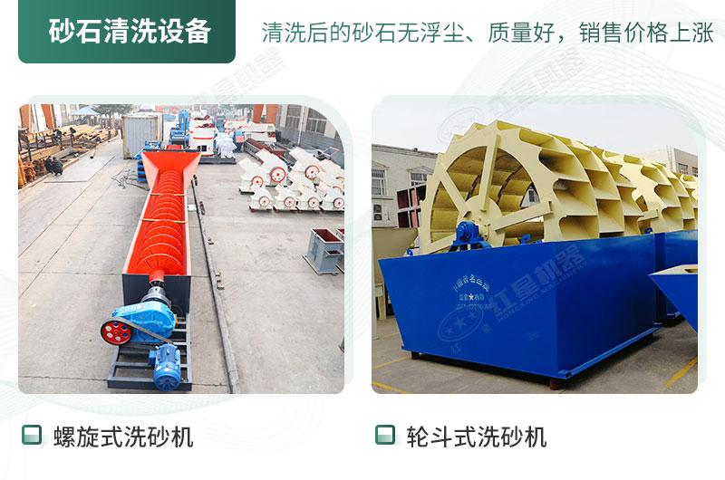 螺旋式與輪斗式洗砂機 螺旋式與輪斗式洗砂機