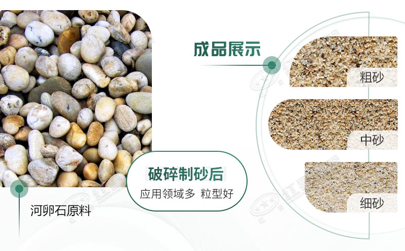 河卵石制沙劃算嗎？河卵石制沙機(jī)出來的沙商混站能用嗎？