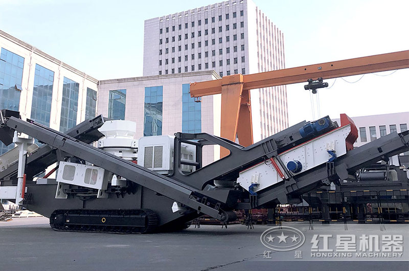 履帶機(jī)架搭配圓錐破碎機(jī)展示圖 履帶機(jī)架搭配圓錐破碎機(jī)展示圖