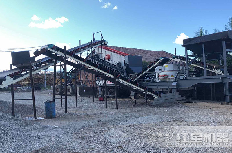 移動(dòng)制砂生產(chǎn)現(xiàn)場圖 移動(dòng)制砂生產(chǎn)現(xiàn)場圖