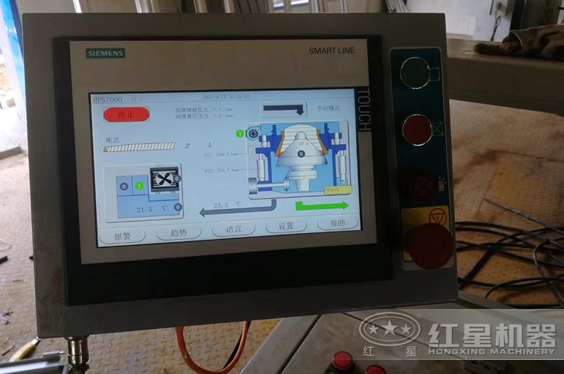 液壓圓錐破碎機通過電腦操控系統(tǒng) 液壓圓錐破碎機通過電腦操控系統(tǒng)