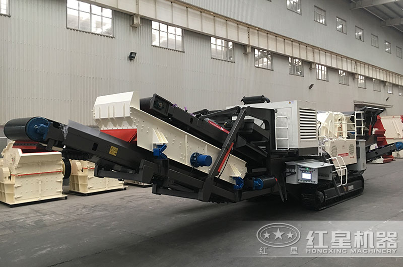 移動式煤矸石制砂設(shè)備，移動式破碎站
